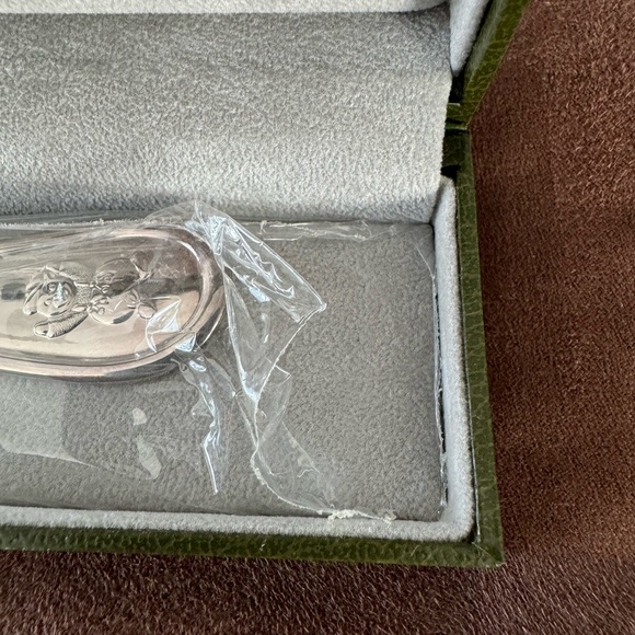NIB Christofle Silver Bear Baby Spoon - Picture 3 of 4